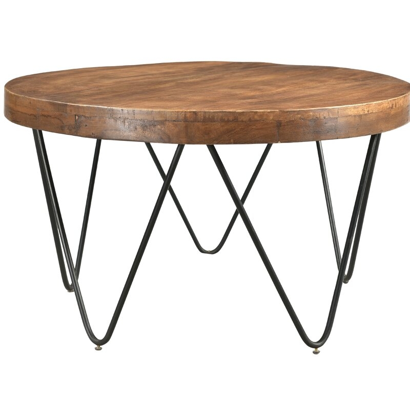 Hankins Round Cocktail Table with Tray Top - Image 1