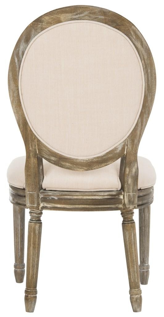 Holloway Tufted Oval Side Chair  - Beige/Rustic Oak - Arlo Home - Image 6