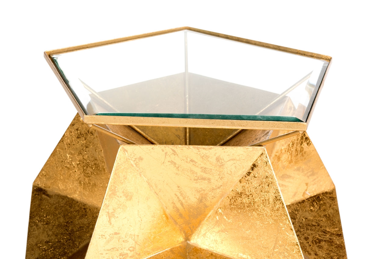 Iona Side Table - Gold - Safavieh - Image 3