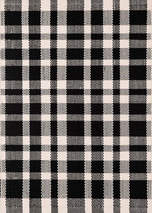 TATTERSAL BLACK INDOOR / OUTDOOR RUG, 8.5' x 11' - Image 0