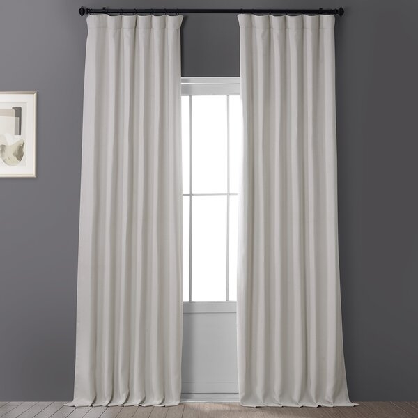 Clem Solid Max Blackout Rod Pocket Single Curtain Panel - Image 0