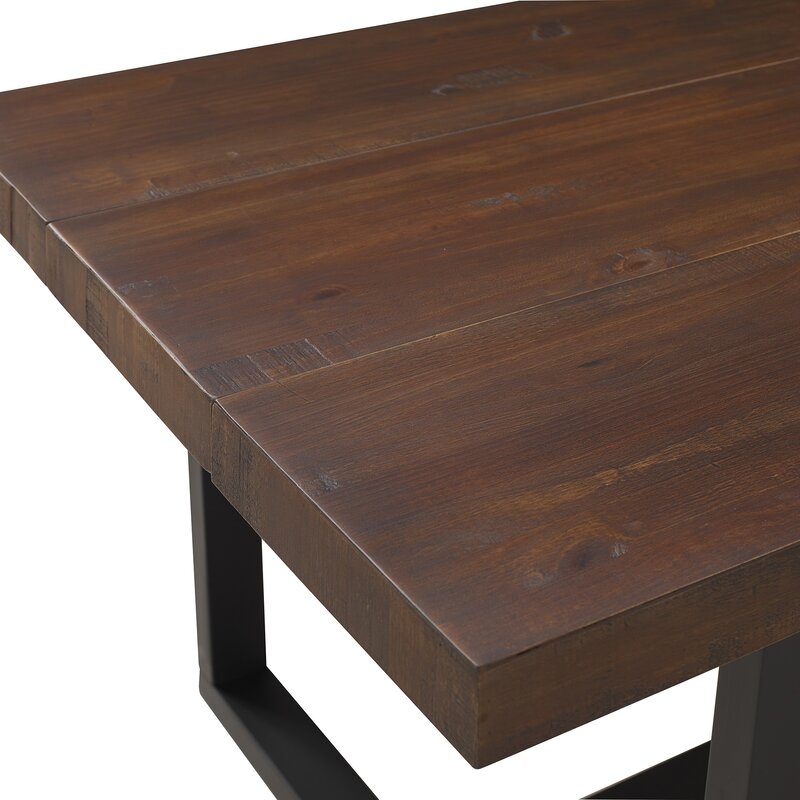 Neely Distressed Solid Wood Dining Table - Image 2