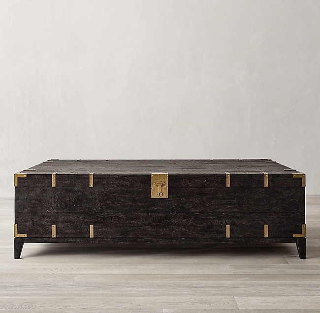 CAYDEN CAMPAIGN RECTANGULAR TRUNK TABLE - Image 0