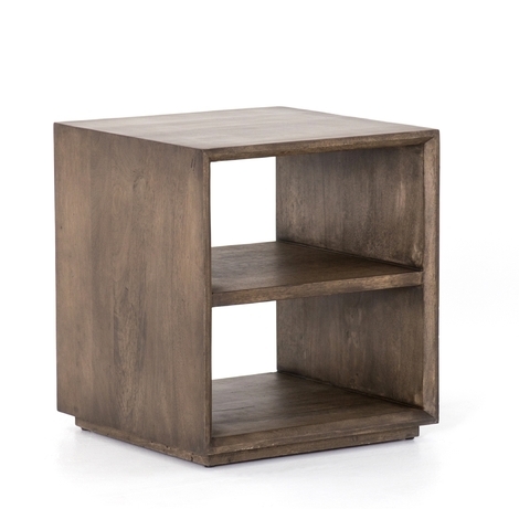 ALEGRA END TABLE, RECLAIMED BROWN - Image 2