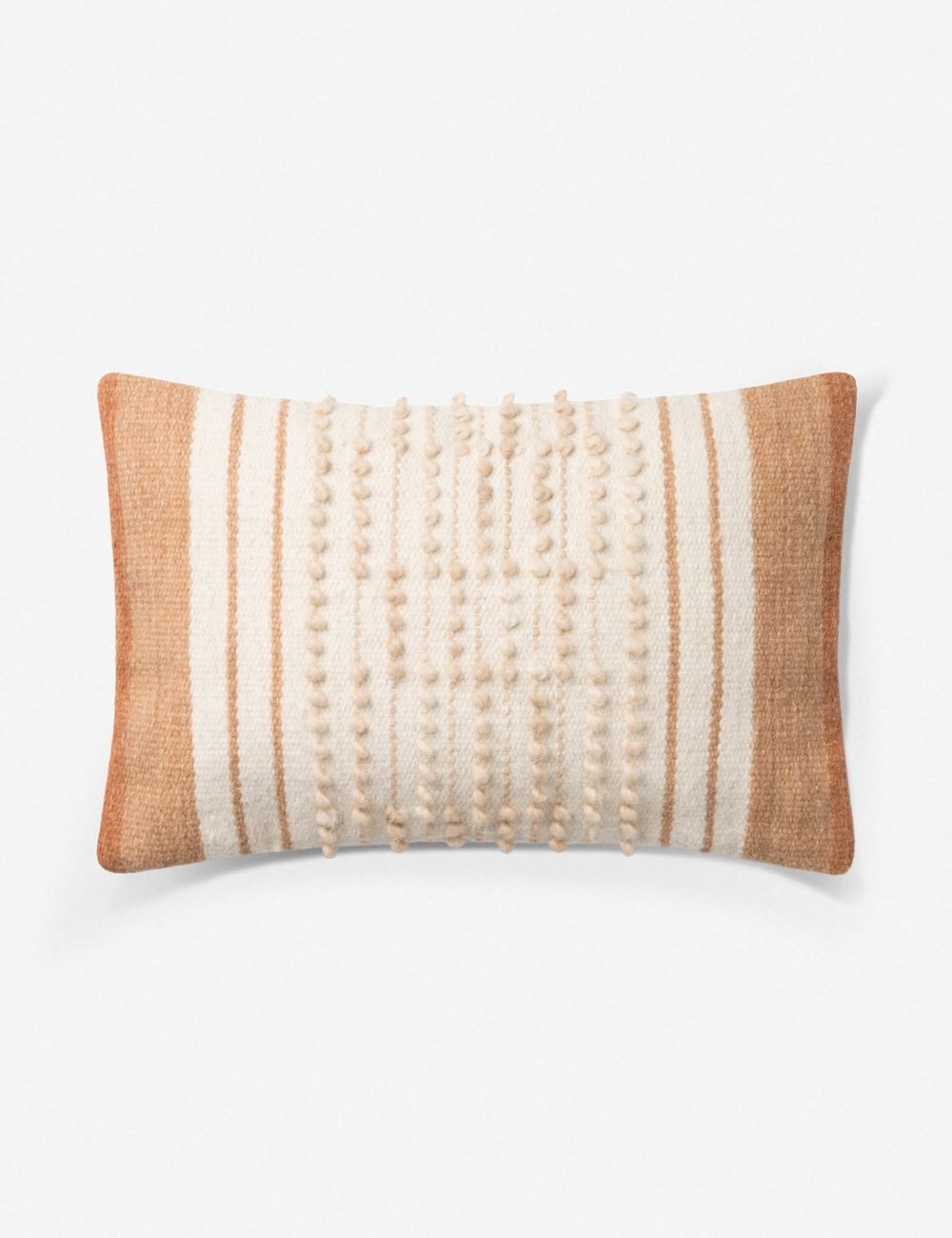 OISE LUMBAR PILLOW, RUST AND NATURAL, ED ELLEN DEGENERES CRAFTED BY LOLOI - Image 0