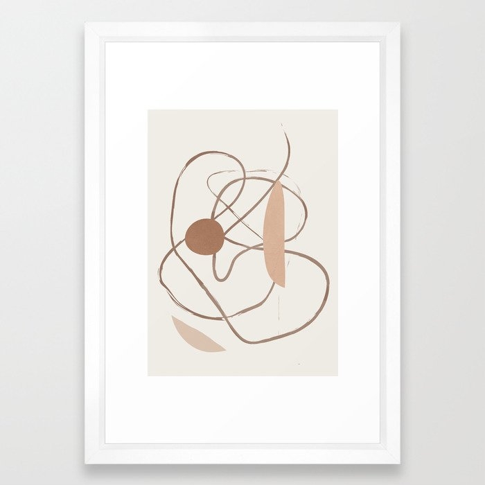 Abstract Line Movement II Framed Art Print - Image 0