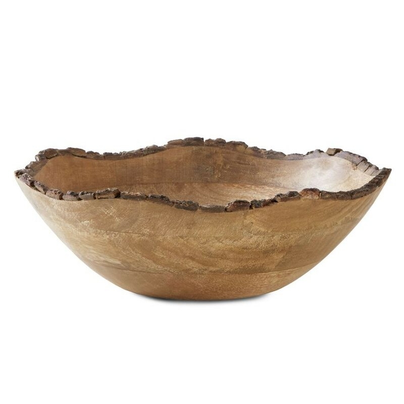 3.25" H x 10" W x 10" D Boadicea Mango Wood Decorative Bowl - Image 0