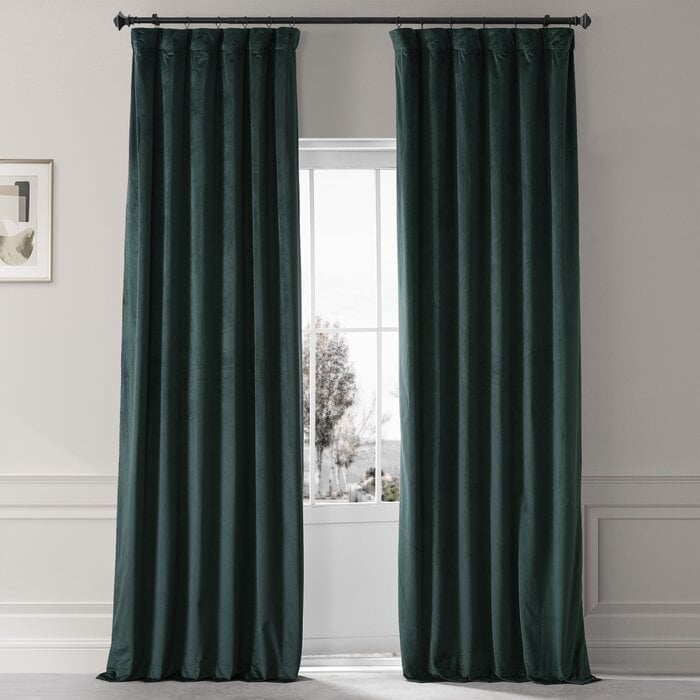 Niemeyer Velvet Max Blackout Curtain Panel See More by Greyleigh™ - Image 0