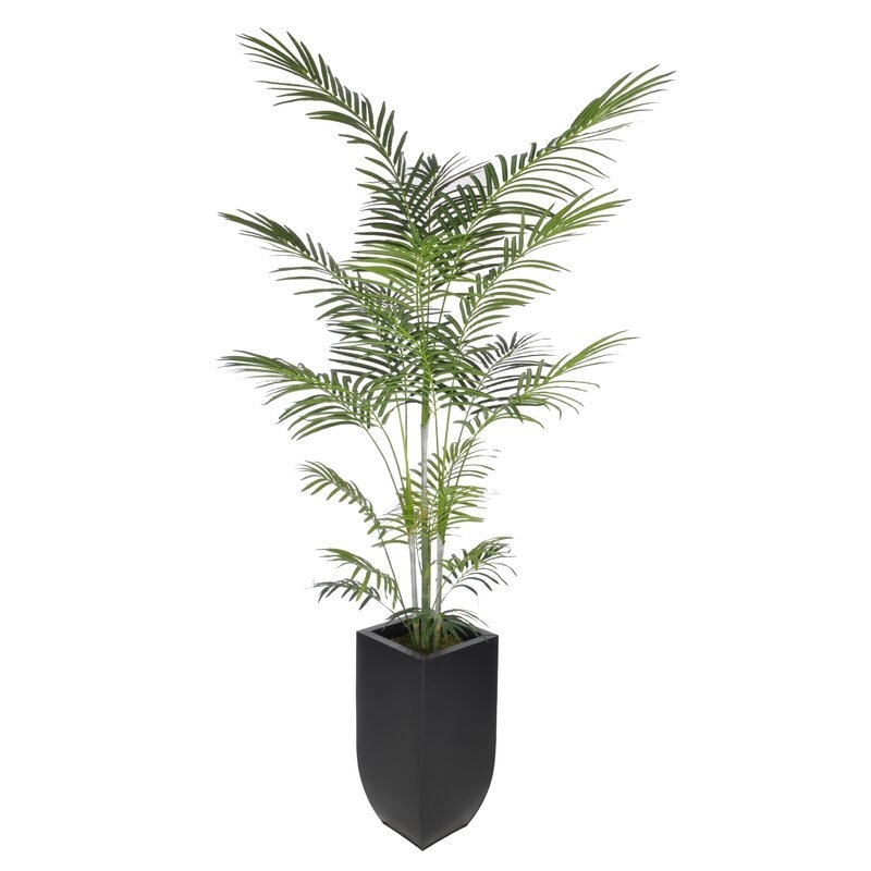 Artificial Areca Palm Tree Floor Plant in Planter - Image 0