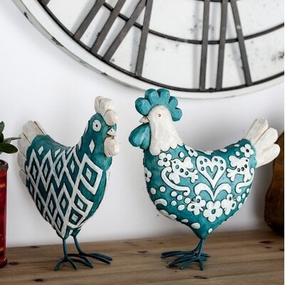 Mount Washington Farmhouse Chicken 2 Piece Figurine Set - Image 0