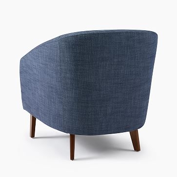 Jonah Chair, Performance Coastal Linen, Platinum, Pecan - Image 4