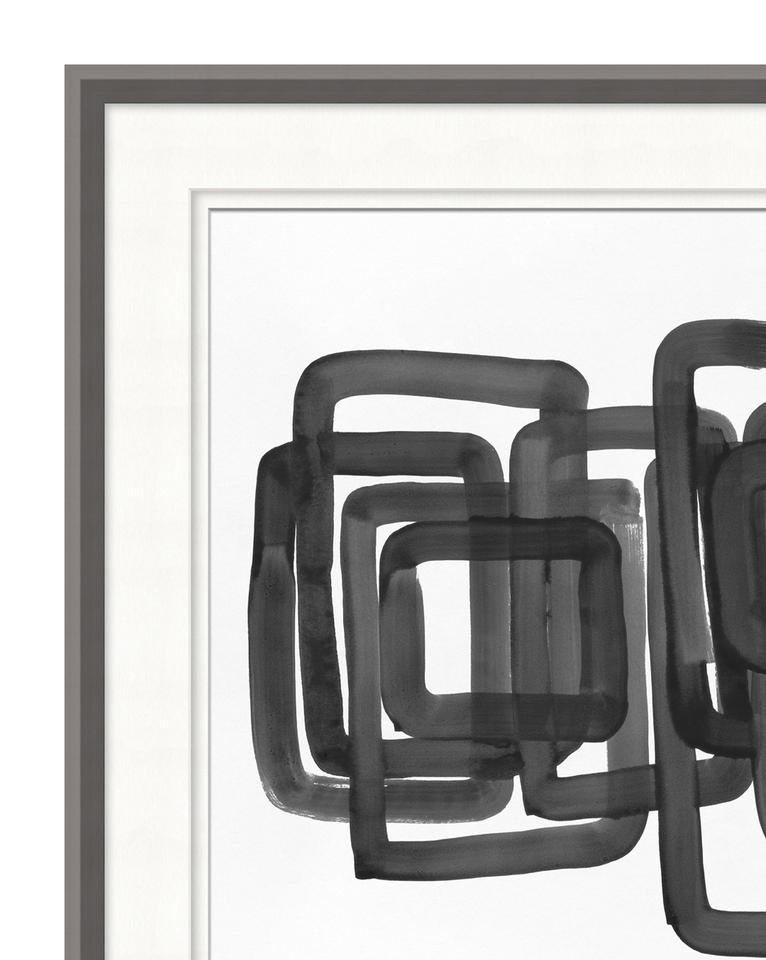 LINED ABSTRACT 1 Framed Art - Image 1