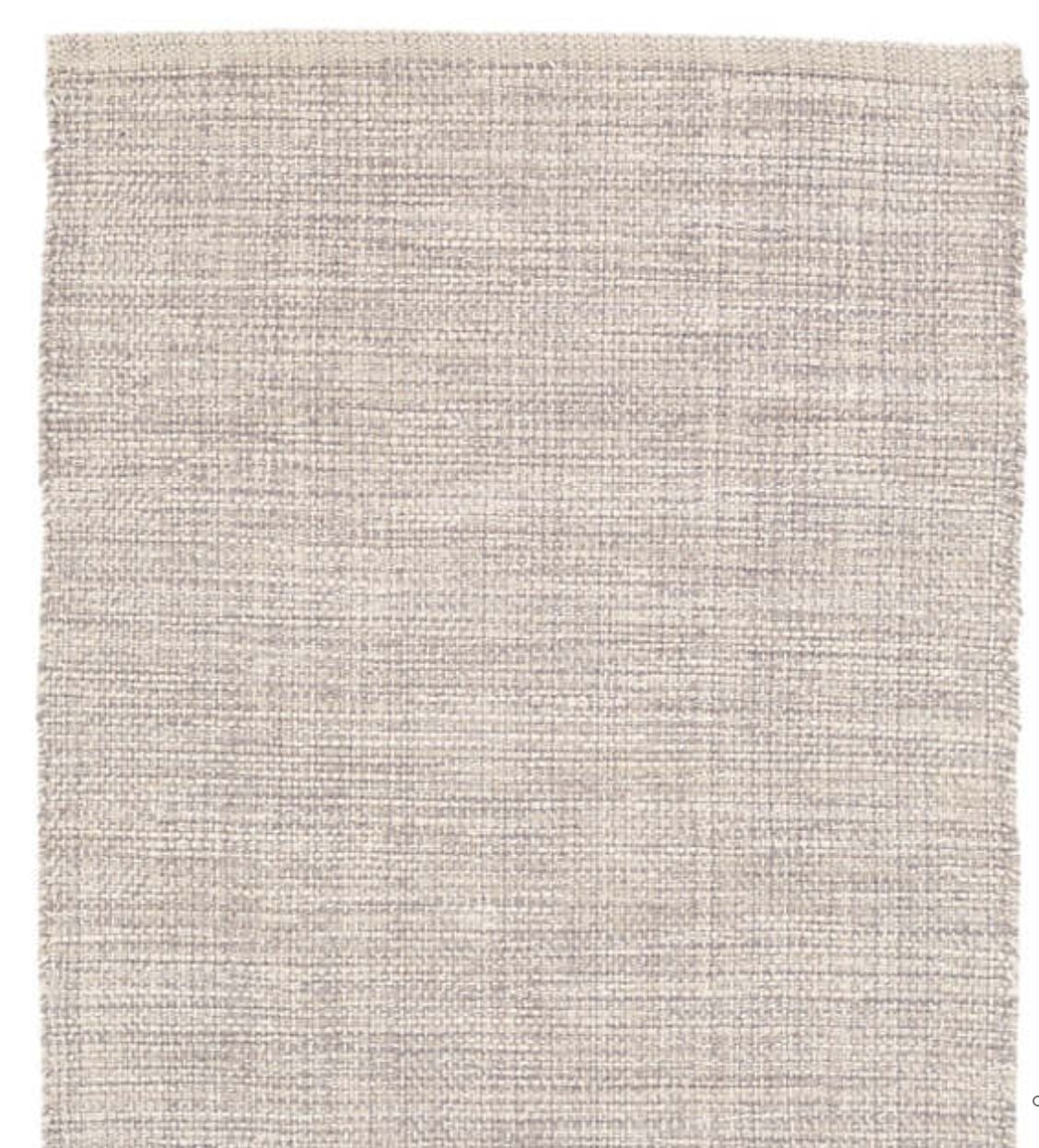 Marled Gray Woven Cotton Rug, 9' x 12' - Image 0