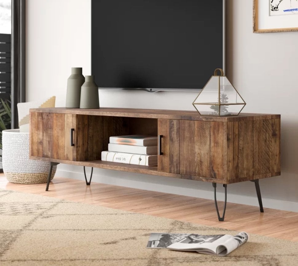 Adger Solid Wood TV Stand for TVs up to 65 inches - Image 4