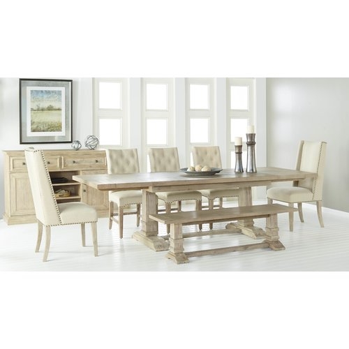Parfondeval Leaf Extension Dining Table in Stone Wash - Image 5