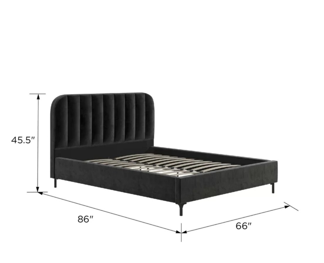 Perrine Upholstered Platform Bed - Image 2