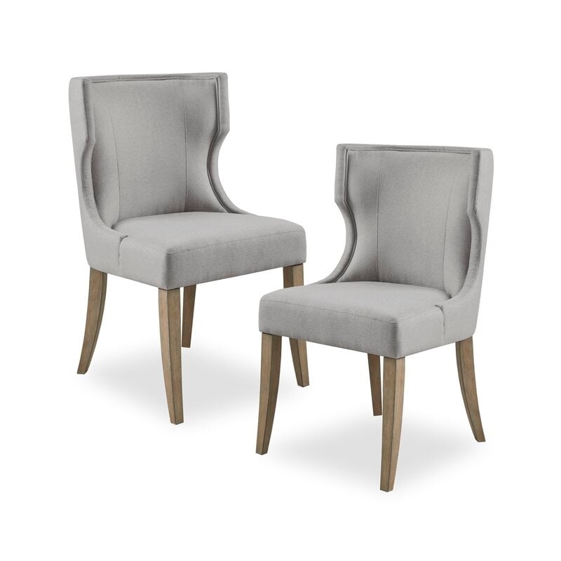 Laflamme Upholstered Dining Chair / Light Gray - Image 3