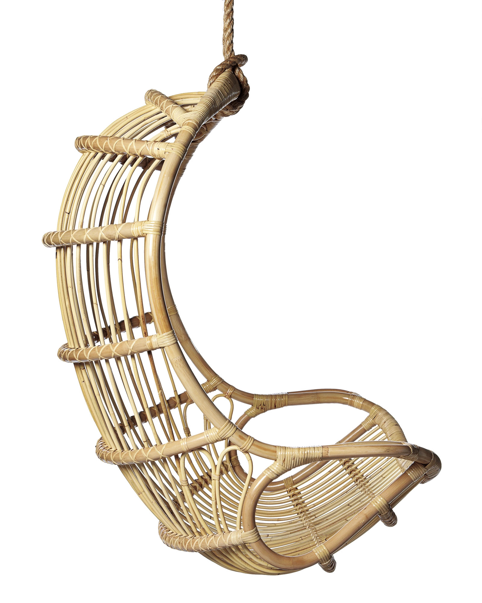 Hanging Rattan Chair - Natural - Image 3