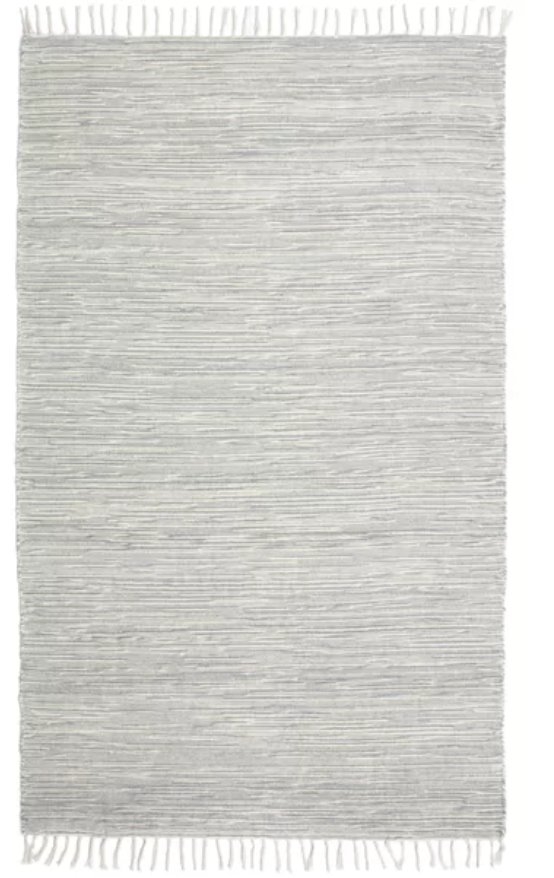 Parley Chenille Flatweave Gray Area Rug - Image 0