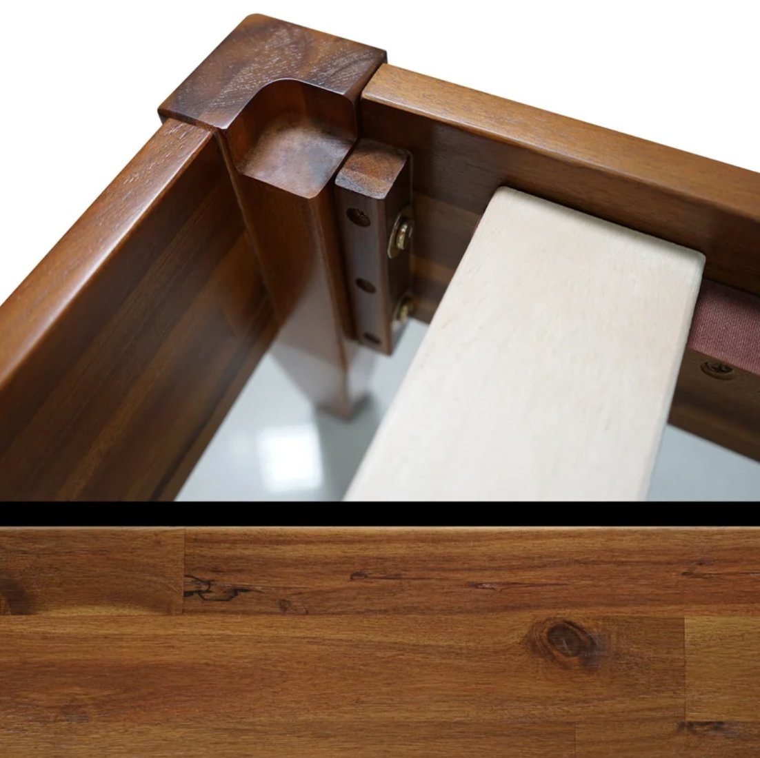 Solid Wood Platform Bed - Image 1