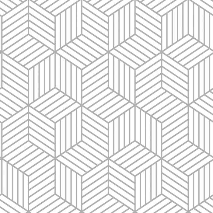 Stripped Hexagon Peel and Stick Wallpaper - Image 0