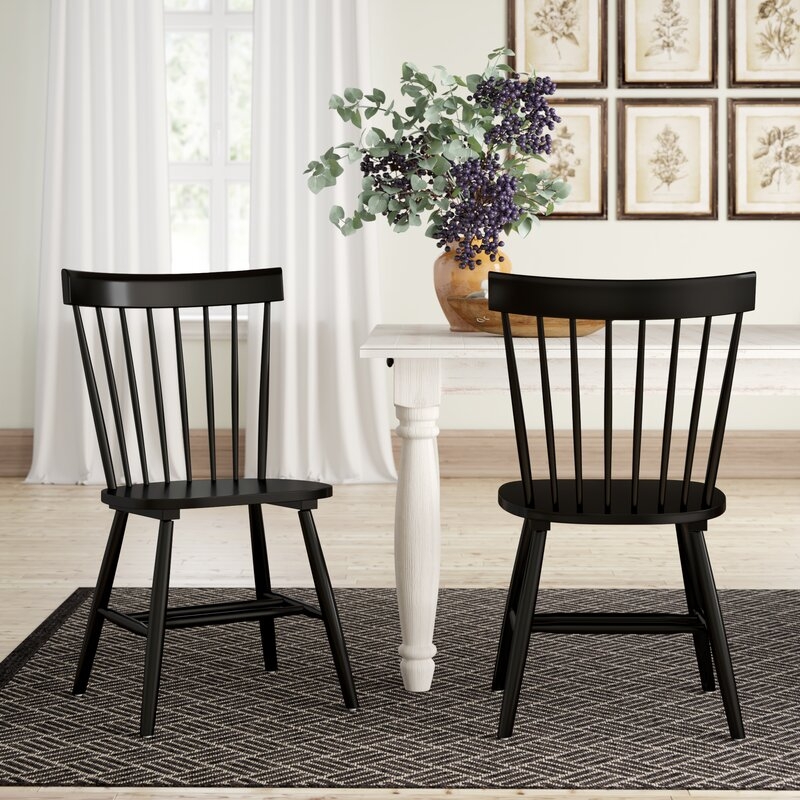 Roudebush Solid Wood Slat Back Dining Chair (Set of 2) - Image 1