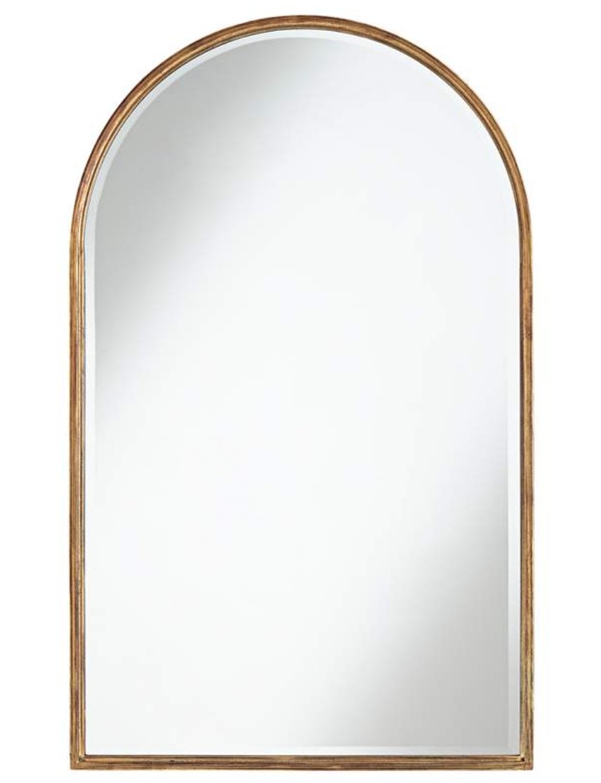 Uttermost Clara Gold 24" x 39" Arch Top Wall Mirror - Style # 79P55 - Image 1