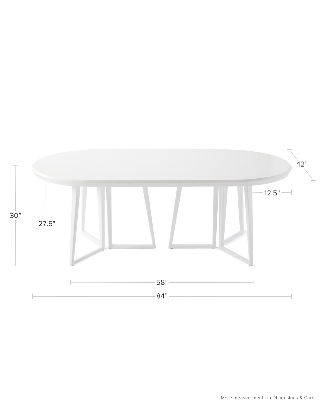 Downing Oval Dining Table -Salt Spray - Image 2