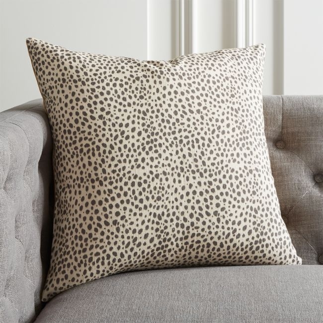 20" Nahla Cheetah Pillow with Feather-Down Insert - Image 0