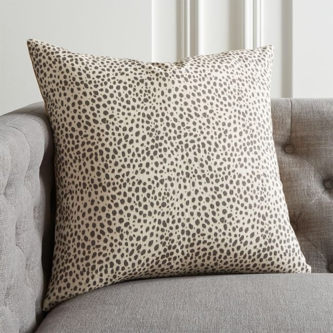 20" Nahla Cheetah Pillow with Feather-Down Insert - Image 0