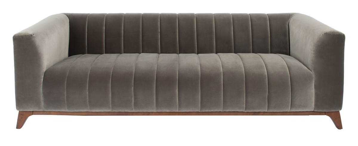 Dixie Channel Tufted Sofa - Dark Grey - Arlo Home - Image 0