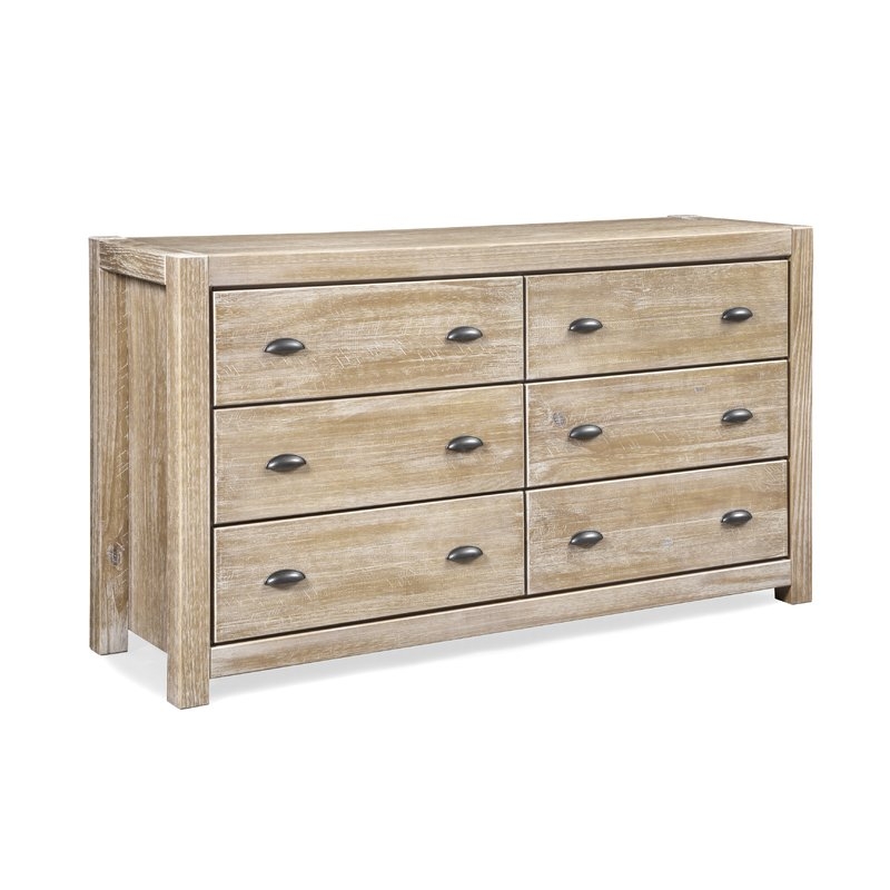 Montauk 6 Drawer Double Dresser,Driftwood - Image 1