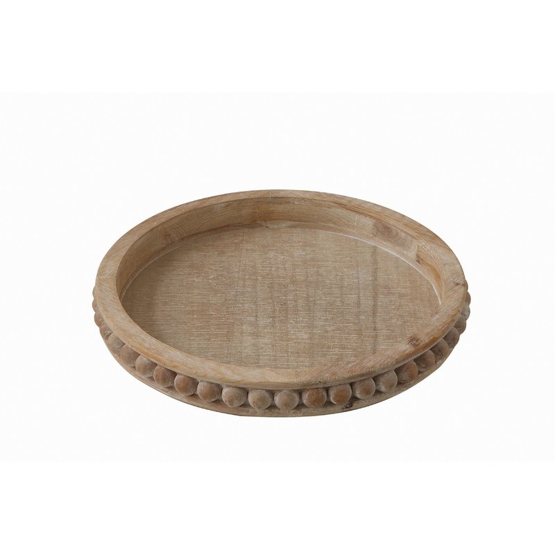 Brashear Round Wood Coffee Table Tray - Image 0