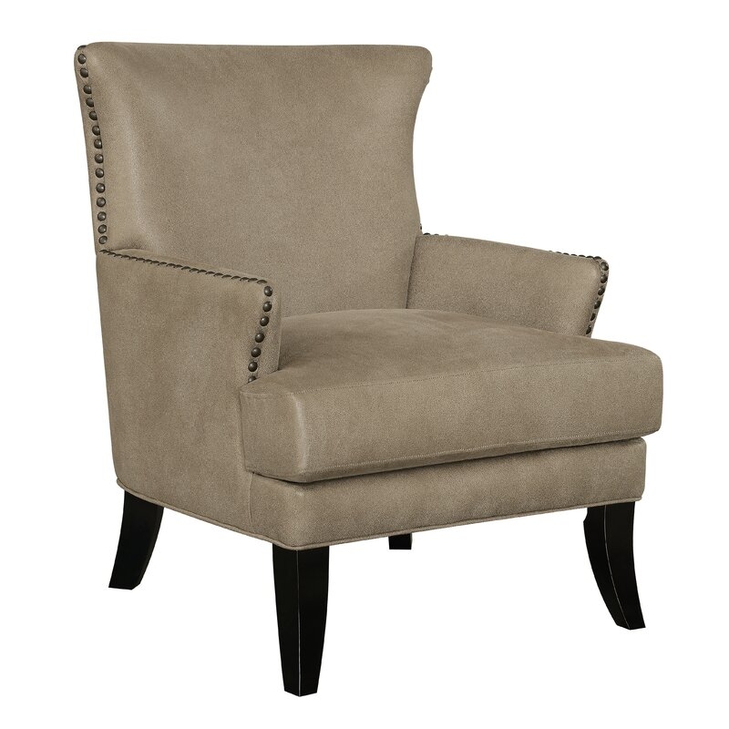 Sirmans 31" Wide Polyester Wingback Chair - Image 0