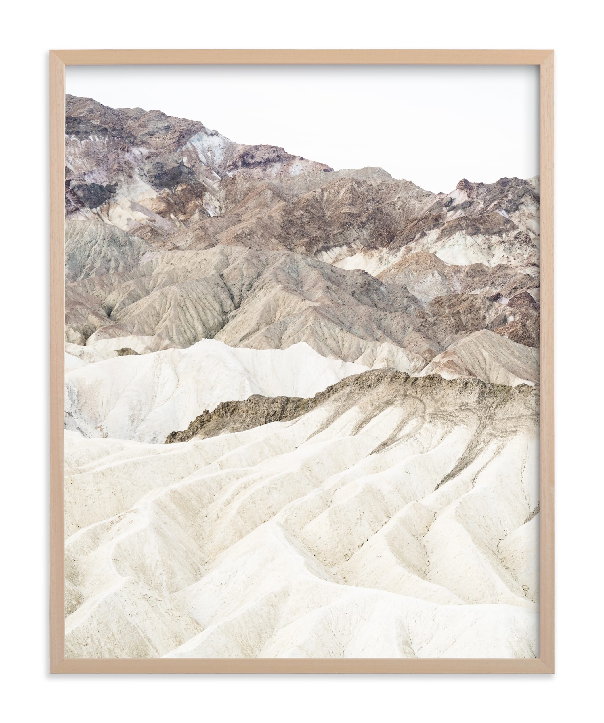 White Canyon 3 Art Print | 24x30 | Cream | Matte Brass | Standard Plexi - Image 0
