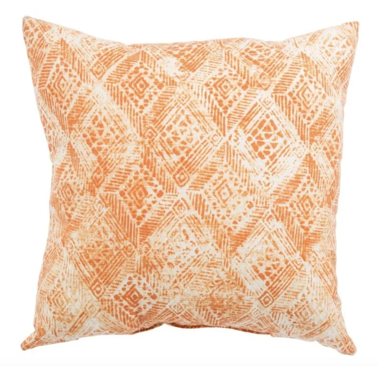 Design (US) orange 20"X20" Pillow - Image 1