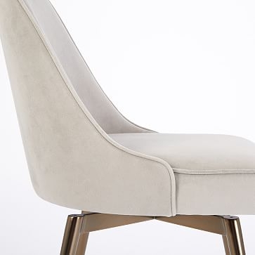 Mid-Century swivel Office Chair - Dove Grey - Image 3