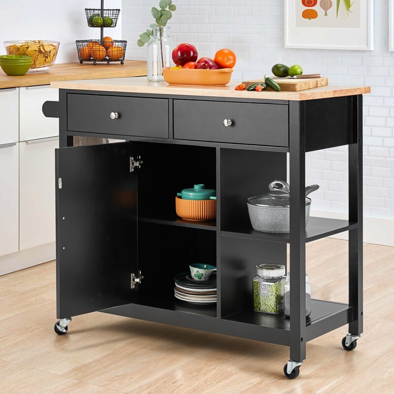 18.9'' Wide Rolling Kitchen Island - Image 1