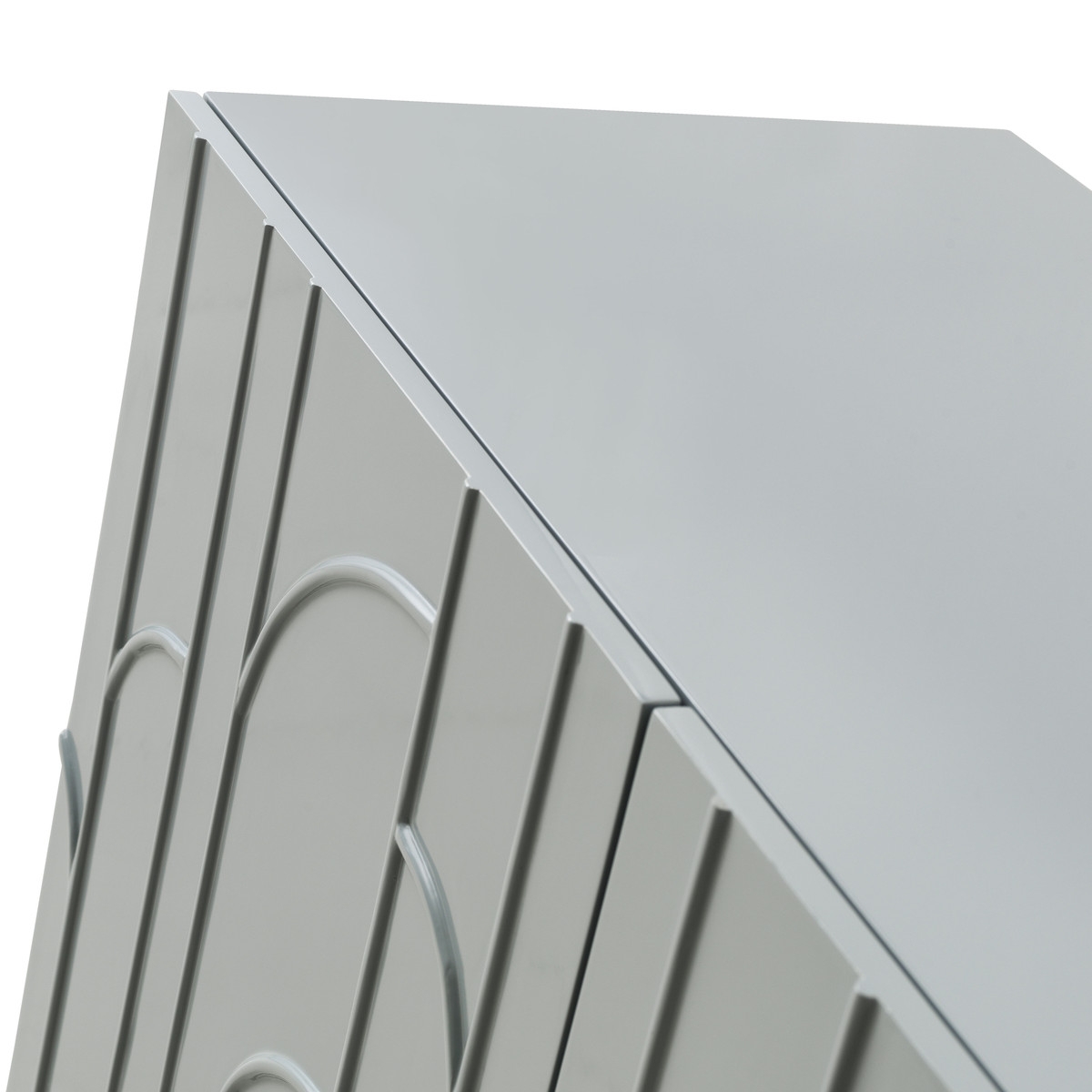 Deco Grey Lacquer Buffet - Image 6