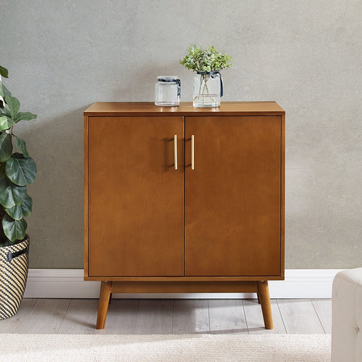 Bella Mid Century Modern Cabinet, Acorn - Image 0