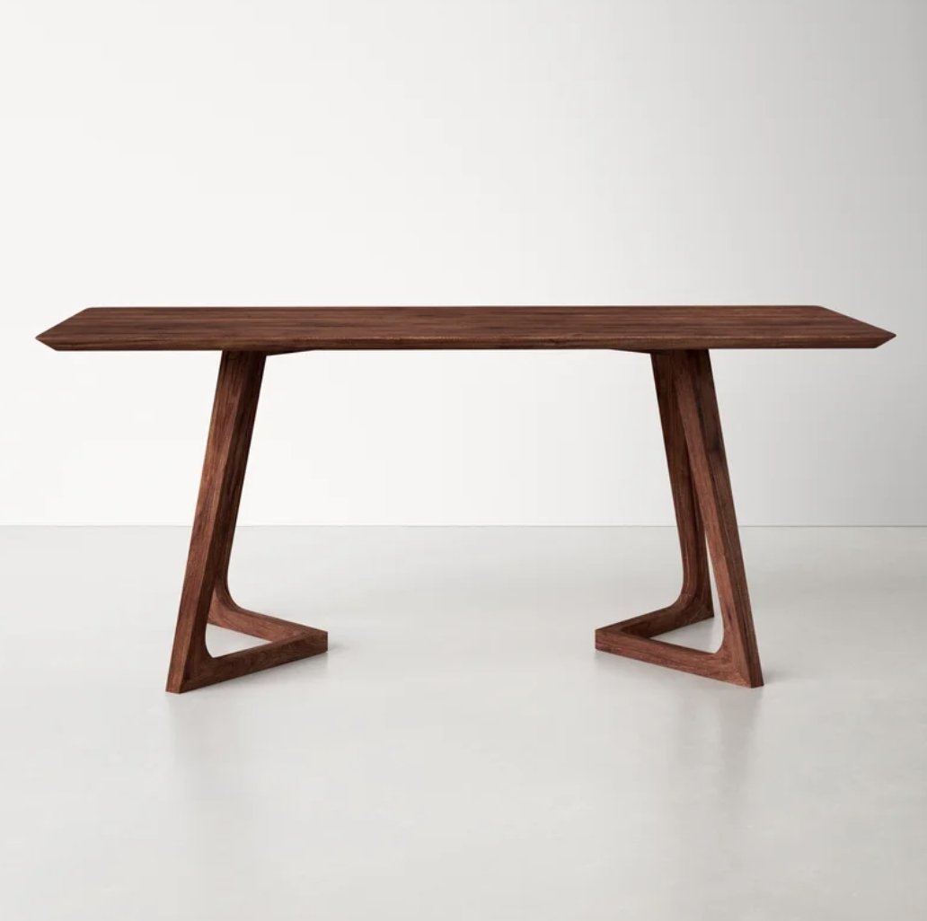 Fischer 71'' Ash Solid Wood Dining Table - Image 3