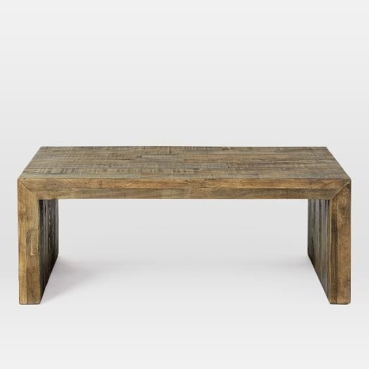 Emmerson® Reclaimed Wood Coffee Table, Stone Gray - Image 1
