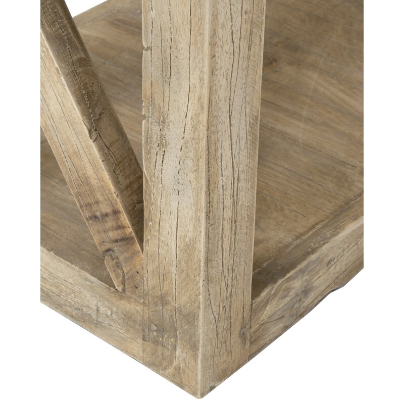 Latisha 20'' Tall Solid Wood Floor Shelf End Table - Image 2