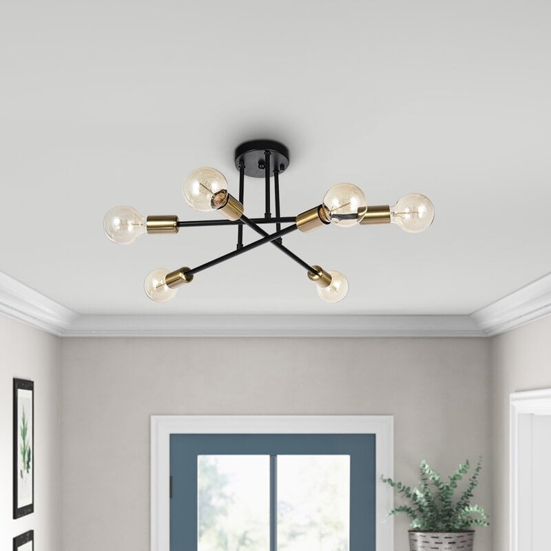 Colson 6-Light 23.6" Semi Flush Mount - Image 0