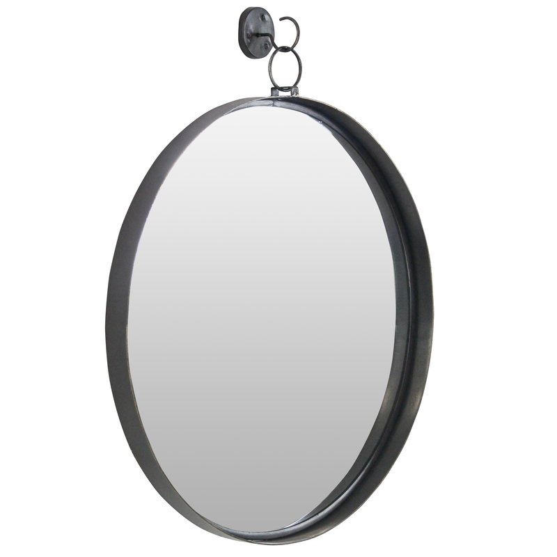 Della Round Metal Wall Mirror - Image 2