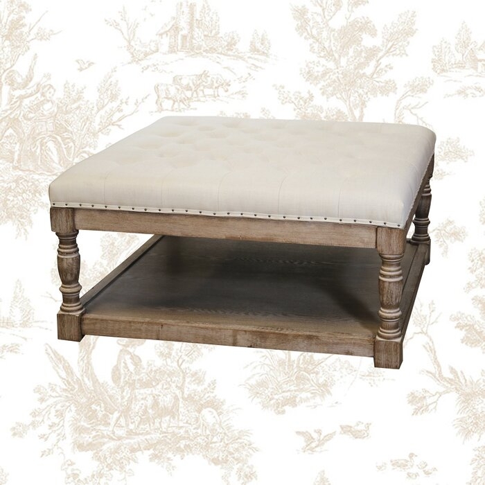 Hailey Shelved Tufted Cocktail Ottoman - Image 0