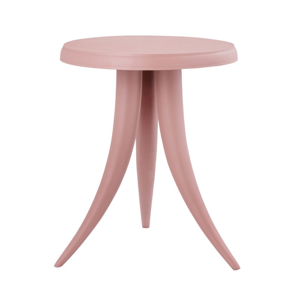 Rylie Blush Textured Side Table - Image 0