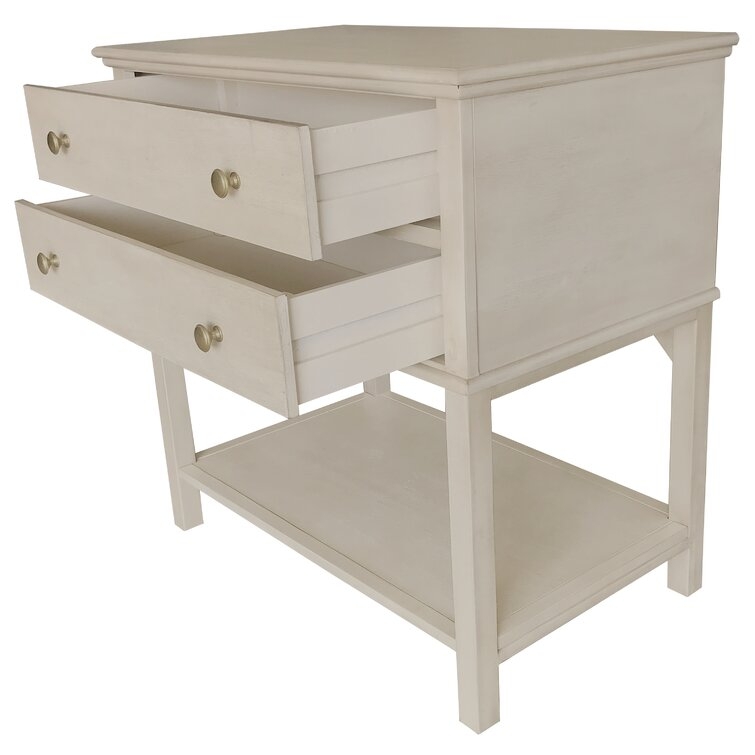 Ardaghmore 2 - Drawer Nightstand in White - Image 1