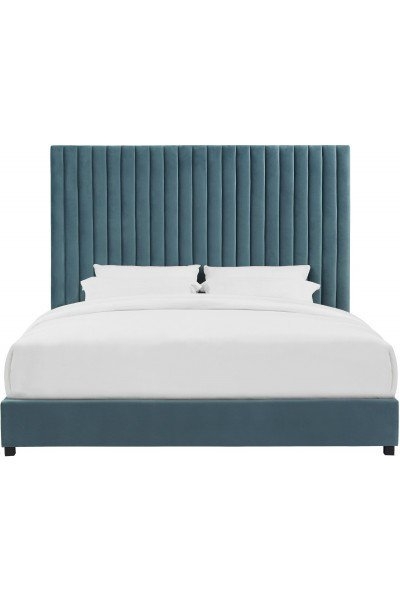 Arabelle Sea Blue Bed in Queen - Image 1