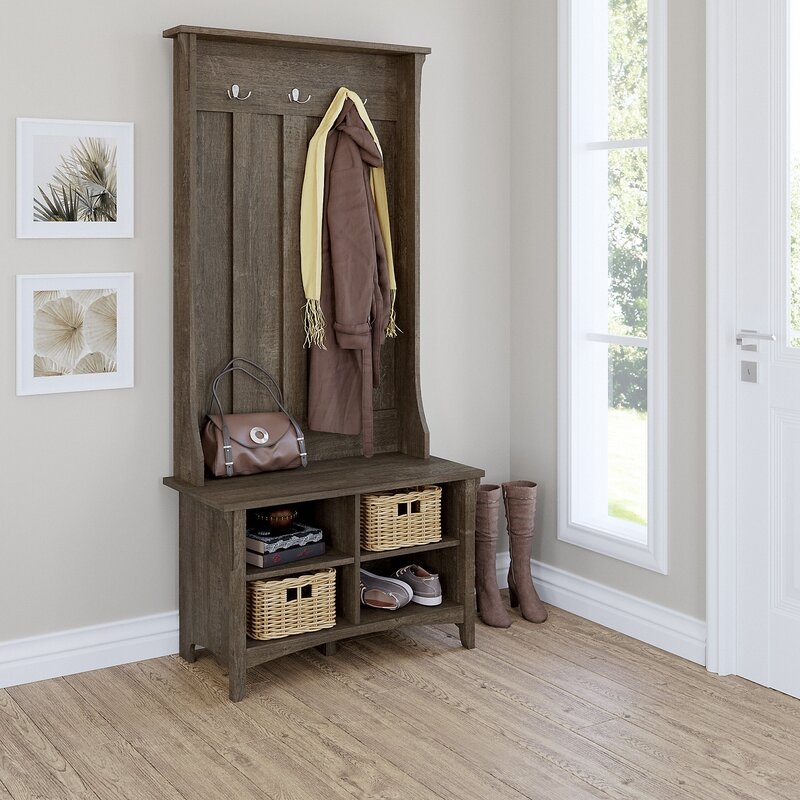 Yoherlin Hall Tree with Bench and Shoe Storage - Image 0